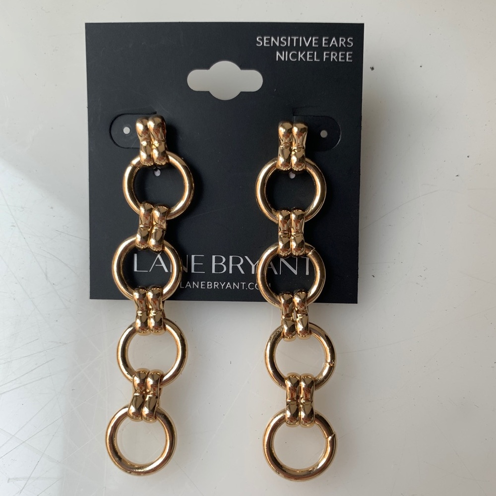 NWT Lane Bryant Links Earrings